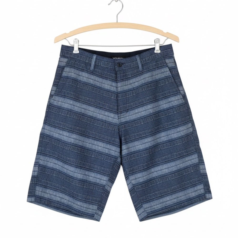 Volcom Surf & Turf Hybrid Chino Board Shorts Grey Striped Men’s Size 31